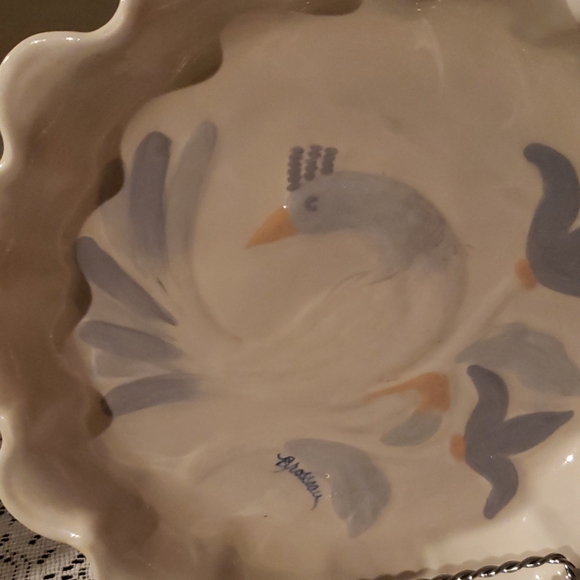 Ceramic Bird Plate. - Picture 2 of 7
